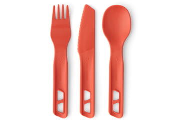 Image of Sea to Summit Passage Cutlery Set, 3 Piece, Spicy Orange, A1343-22