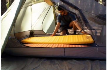 Image of Sea to Summit Pursuit Plus SI Mat, Regular, Zinnia Orange, Medium / Regular, A3505