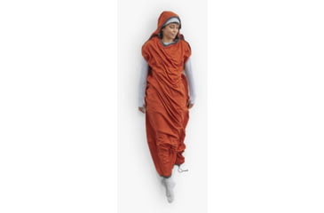 Image of Sea to Summit Reactor Fleece Sleeping Bag Liner w/Drawcord, Picante Red, Compact, A3211