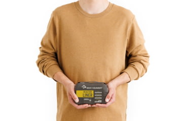 Image of Sea to Summit Reactor Sleeping Bag Liner w/ Drawcord, Sulphur Yellow, Standard, A3202