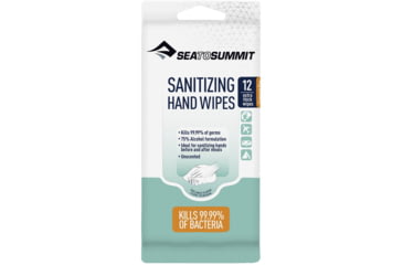 Image of Sea to Summit Sanitising Hand and Surface Wipes, White, 12 pack, 299
