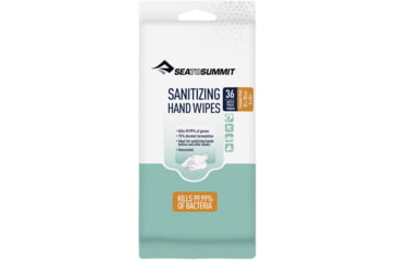 Image of Sea to Summit Sanitising Hand and Surface Wipes, White, 36 pack, 300