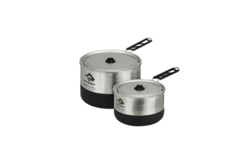 Image of Sea to Summit Sigma Pot Set 2.0 w/ 1.2L and 2.7L Pots, Stainless Steel, 738