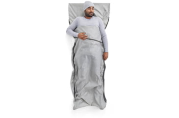 Image of Sea to Summit Silk Blend Sleeping Bag Liner, Moonstruck Grey, Standard, A3242
