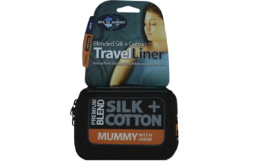 Image of Sea to Summit Silk/Cotton Blend Travel Liner, Mummy with Hood, 316