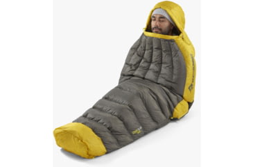 Image of Sea to Summit Spark Down Sleeping Bag, Beluga Black, Regular/45F, S2113