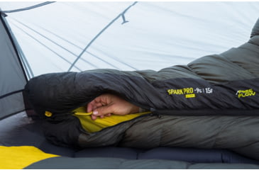 Image of Sea to Summit Spark Pro Down 15F/-9C Sleeping Bag, Regular, Beluga Black, Regular, S2161