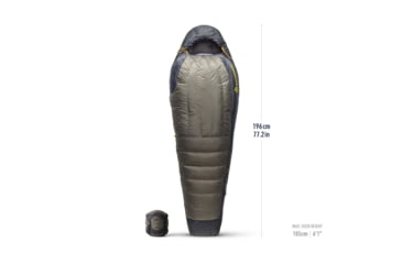 Image of Sea to Summit Spark Pro Down 30F/-1C Sleeping Bag, Regular, Beluga Black, Regular, S2151