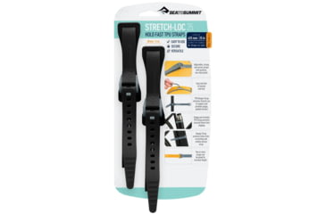 Image of Sea to Summit Stretch-Loc TPU Straps 25, 2 Pack, Black, 625mm x 20mm, 854-19