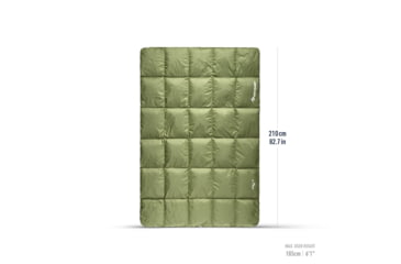 Image of Sea to Summit Tanami Down 45F/7C Comforter, Single Size, Cypress Green, Single, S2413