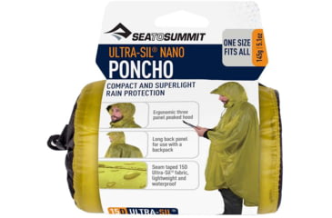 Image of Sea to Summit Ultra-Sil Nano Poncho-Lime