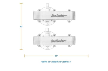 Image of SeaSucker Horizontal Rod Holder, White, 4.5W x 10H x 4D, 810046210710