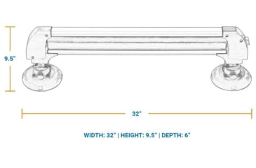 Image of SeaSucker Ski Rack, Black, 32W x 9.5H x 6D, 810046210161