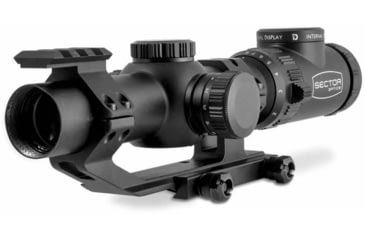 Image of Sector Optics G1 Rifle Scope, 1-8x24mm, 30mm Tube, Second Focal Plane, Illuminated Reticle w/ Internal Display, Black, SO-G1-01