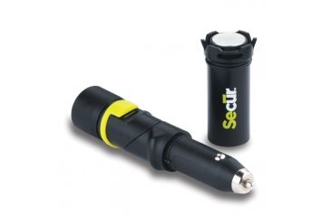 Image of Secur 4-in-1 Car Charger,1400 mAh Power Bank,LED Flashlight,Red Flash Light,Yellow/Green/Black SP-4002