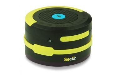 Image of Secur Bluetooth Speaker Lantern and Flashlight, Yellow/Green, Black SP-5004