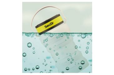 Image of Secur Collapsible Solar Powered Bottle Lantern, White/Yellow/Black, SP-1108