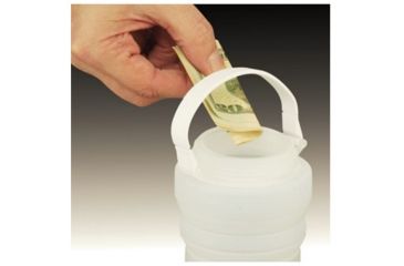 Image of Secur Collapsible Solar Powered Bottle Lantern, White/Yellow/Black, SP-1109