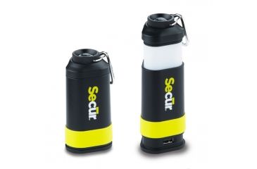 Image of Secur Emergency 12 LED Rechargeable Lantern w/AM/FM Radio,Yellow/Green/Black SP-1100