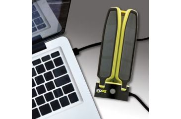 Image of Secur Folding Solar Powered 100Lum LED Lantern and Powerbank, Yellow/Green, Black SP-1107