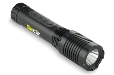 Image of Secur Tactical Waterproof 300 Lumens LED Flashlight with Bluetooth Speaker, Black SP-5005