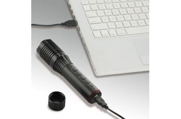 Image of Secur Tactical Waterproof 300 Lumens LED Flashlight with Bluetooth Speaker, Black SP-5005