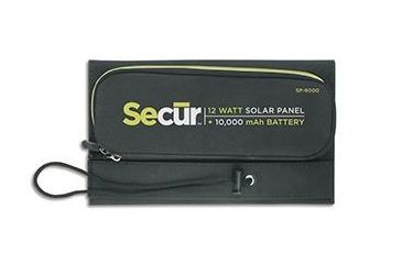 Image of Secur Ultimate 12 Watt Solar Panel Charger, Black SP-6000