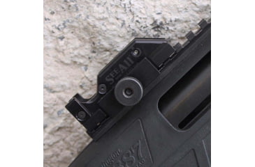Image of SeeAll Open Sights MK2 Tritium Night Sight Rail Mount, Crosshair, Black, 806802767611