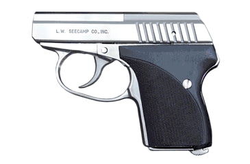 Image of L.W. Seecamp LWS-32 Pistol, .32 ACP, 2.06in barrel, stainless steel frame, black glass filled nylon grip, blowback operated semi-auto, none, 6 round magazine, SPLWS32.32ACP2.061FRRMPG