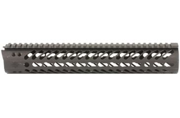 Image of Seekins Precision 12 Inch Picatinny Top Rail KeyMod at 3, 6, 9 OClock, Suppressor Compatible Modular Combat Suppressor Rail V2, Black, 12 Inch, SEEK10530007