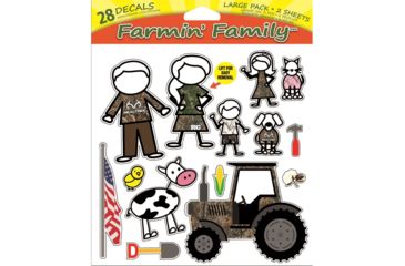 Image of SEI Campin Family Decal, Realtree Xtra 28 pk. RT KFAM-LG
