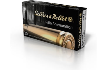 Image of Sellier &amp; Bellot .308 Winchester 147 Grain Full Metal Jacket Cased Centerfire Rifle Ammo, 20 Rounds, SB762A