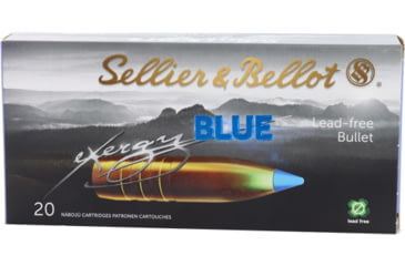 Image of Sellier &amp; Bellot eXergy 30-06 Springfield 165 Grain Blue Brass Cased Rifle Ammo, 20 Rounds, SB3006XA