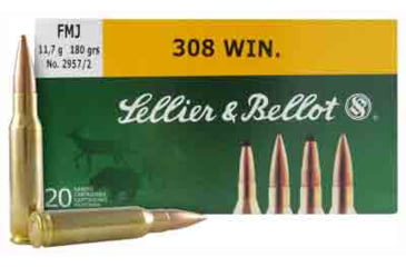 Image of Sellier &amp; Bellot S&amp;b Ammo .308 Winchester 180gr. Fmj 20-pack