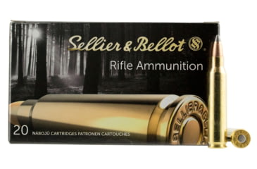 Image of Sellier &amp; Bellot 223 Remington 55 Grain Soft Point Rifle Ammo, 20 Rounds, SB223B