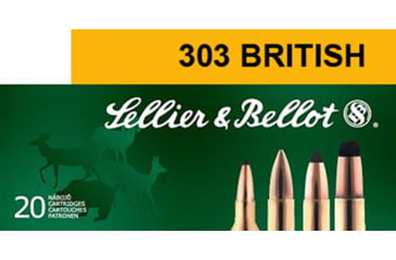 Image of Sellier &amp; Bellot 303 British 180 Grain Full Metal Jacket Rifle Ammo, 20 Rounds, SB303A