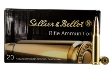Image of Sellier &amp; Bellot 308 Winchester 180 Grain Soft Point Cut-Through Edge Rifle Ammo, 20 Rounds, SB308F