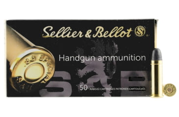 Image of Sellier &amp; Bellot 38 Special 158 Grain Lead Round Nose Brass Cased Pistol Ammo, 50 Rounds, SB38A