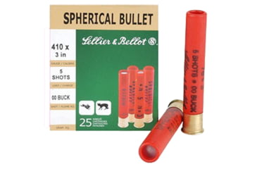 Image of Sellier &amp; Bellot Spherical .410 5 Pellet 3in Shotgun Ammo, 25 Rounds, SB410B