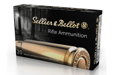 Image of Sellier &amp; Bellot 6.5x57R 131 Grain Soft Point Rifle Ammo, 20 Rounds, SB6557RA