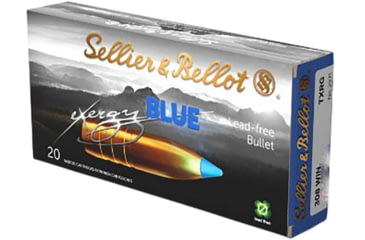 Image of Sellier &amp; Bellot .308 Winchester 110 grain TAC-EX-Blue Brass Cased Rifle Ammunition