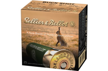 Image of Sellier &amp; Bellot SB 12 Gauge 12 Pellet 2.75in Shotgun #1 Buckshot Ammunition
