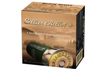 Image of Sellier &amp; Bellot SB 12 Gauge 27 Pellet 2.75in Shotgun Buckshot Ammunition