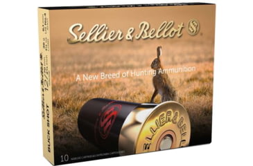 Image of Sellier &amp; Bellot SB 12 Gauge 27 Pellet 2.75in Shotgun Buckshot Ammunition