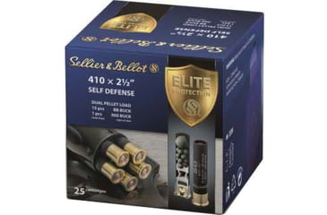Image of Sellier &amp; Bellot Self Defense .410 15 Pellet 2.5in Shotgun Buckshot Ammunition