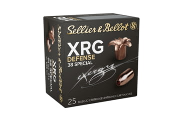 Image of Sellier &amp; Bellot Sport Shooting 38 Special 110 Grain Hollow Point Pistol Ammo, 25 Rounds, SB38XA