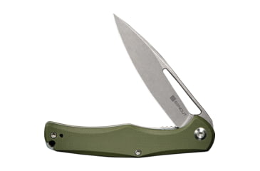 Image of SENCUT Citius OD Folding Knife, 4.13in Closed, 3.25in Stonewash 9Cr18MoV Stainless Steel Blade, OD Green G10 Handle, Nylon Case, SA01A