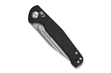 Image of SENCUT Glenspar Thumb Stud &amp; Crossbar Lock Knife Black Shredded G10 Handle 3.45inch Stonewashed 9cr18mov Blade