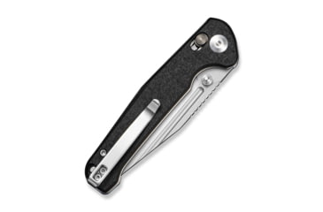 Image of SENCUT Glenspar Thumb Stud &amp; Crossbar Lock Knife Black Shredded G10 Handle 3.45inch Stonewashed 9cr18mov Blade