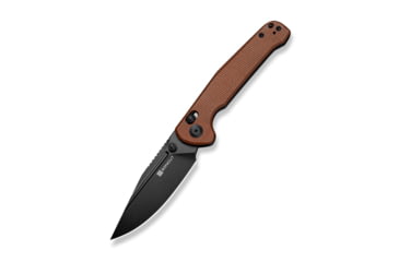 Image of SENCUT Glenspar Folding Knife, 3.45in, 9Cr18MoV, Clip Point Blade, Canvas Micarta Brown Handle, S25046-3